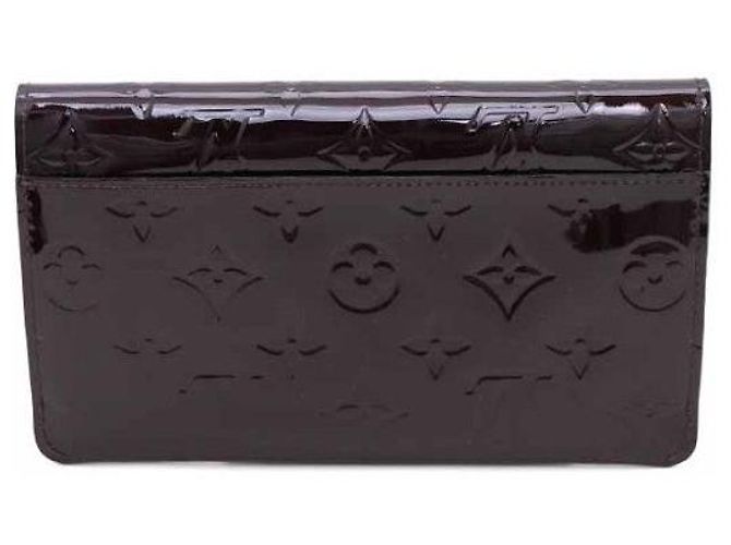 Cartera larga Jeanne Vernis Louis Vuitton Roja - vista 3