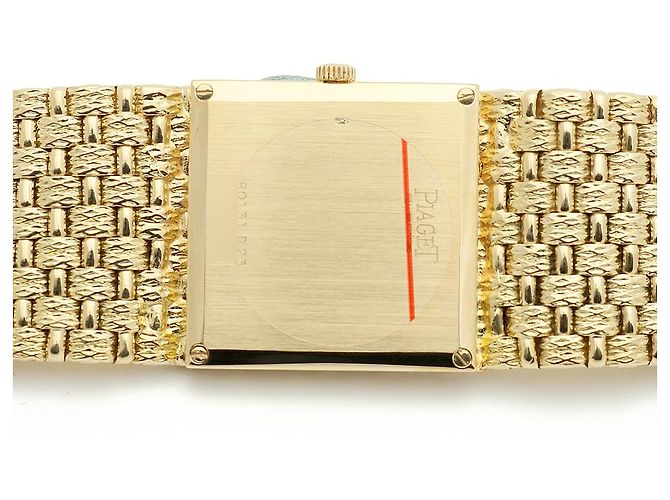 Piaget Orologio al quarzo da uomo in oro con quadrante in opale e cornice di diamanti Giallo - vista 13