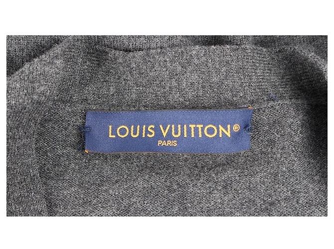 Louis Vuitton Cardigan in cashmere con monogramma XL Marrone - vista 7