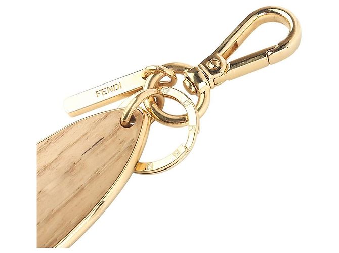 Fendi Portachiavi Charm FF Gold Surfboard D'oro - vista 5