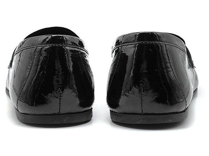 Prada Mocassini in nappa vernice Nero - vista 5