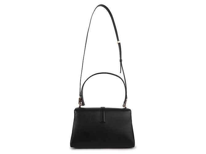 Salvatore Ferragamo Borsa a tracolla con patta frontale Nero - vista 5