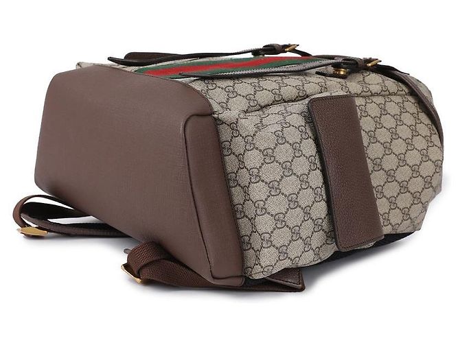 Gucci Zaino GG Medium Marrone - vista 6