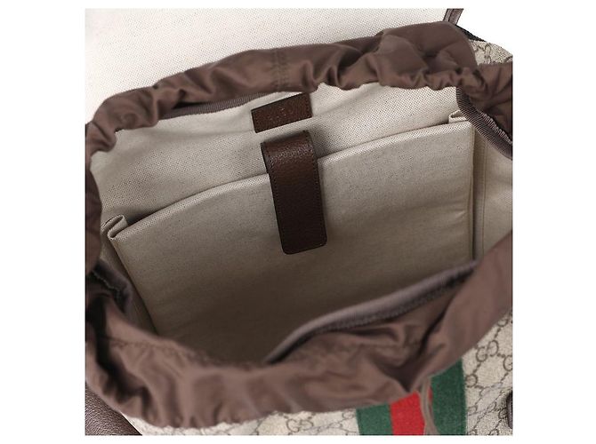 Gucci Zaino GG Medium Marrone - vista 8