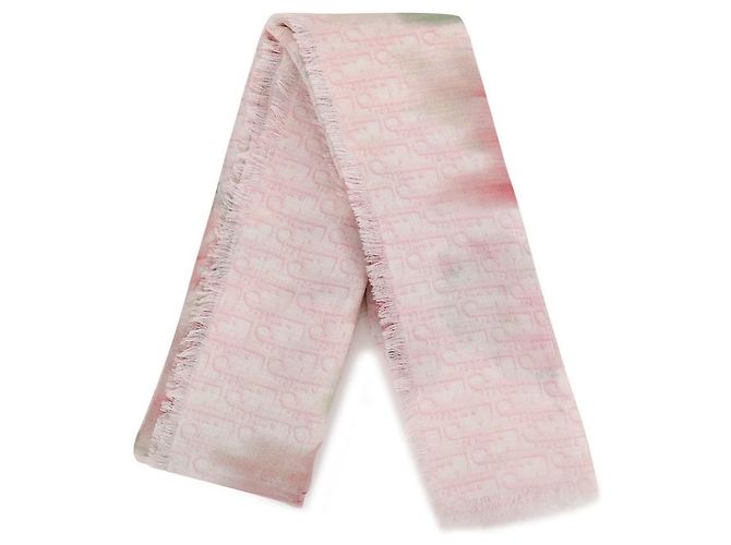 Dior Sciarpa quadrata con motivo rosa dipinta - vista 4