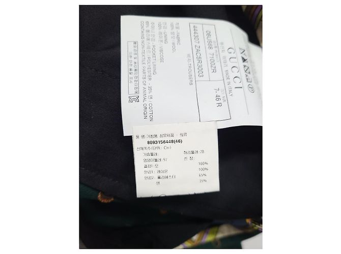 Gucci Grünes DIY Multi GG Logo Jacquard Anzug-Set - Ansicht 9