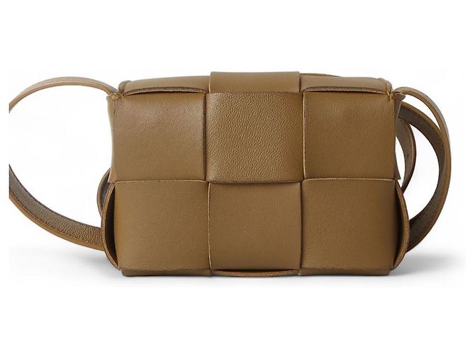 Bottega Veneta Borsa Intrecciato Mini Candy Cassette Marrone - vista 3