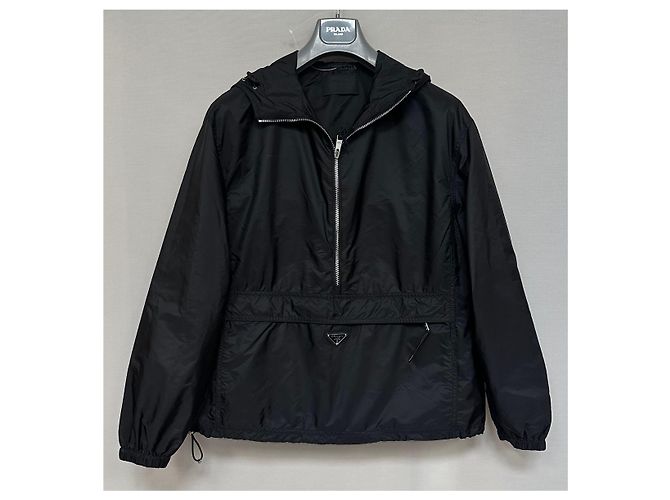 Prada Re-Nylon Anorak-Jacke Braun - Ansicht 3