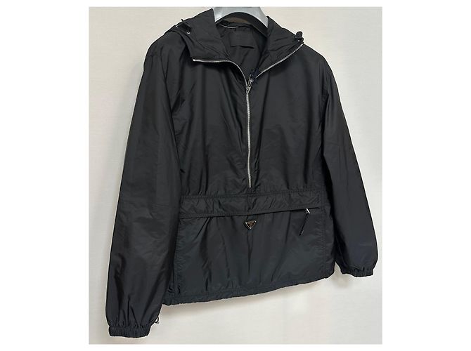 Prada Re-Nylon Anorak-Jacke Braun - Ansicht 4