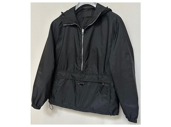 Prada Re-Nylon Anorak-Jacke Braun - Ansicht 5