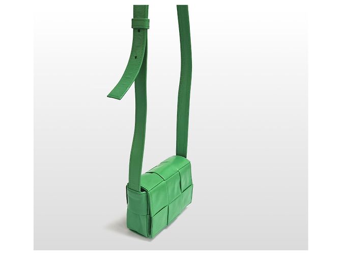 Bottega Veneta Borsa a tracolla Intrecciato Candy Cassette Verde - vista 2