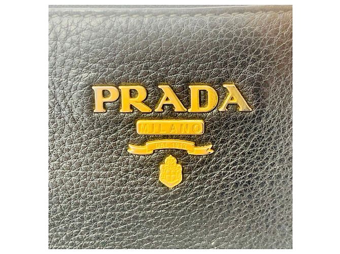 Prada Borsa a tracolla Vitello Daino Nero - vista 6