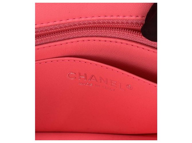 Chanel Nuova mini borsa a tracolla rosa neon - vista 11