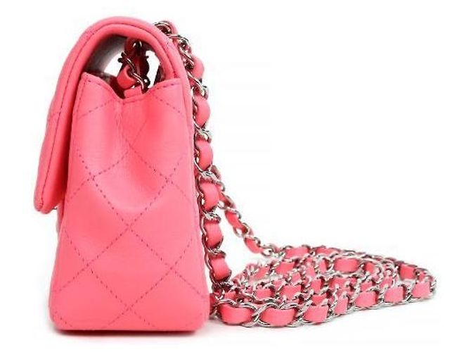 Chanel Nuova mini borsa a tracolla rosa neon - vista 2