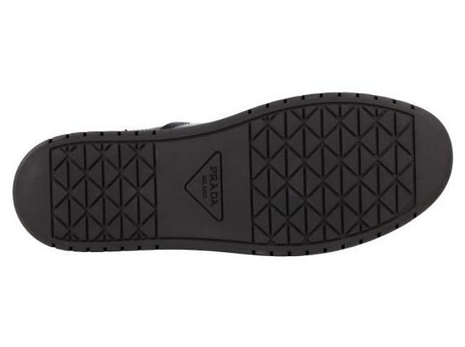 Prada Downtown Leder-Sneaker Schwarz - Ansicht 6