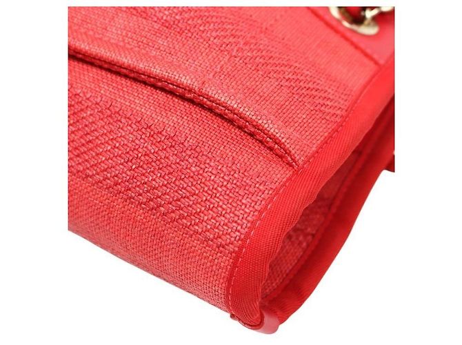 Chanel Rote Deauville Tasche - Ansicht 8
