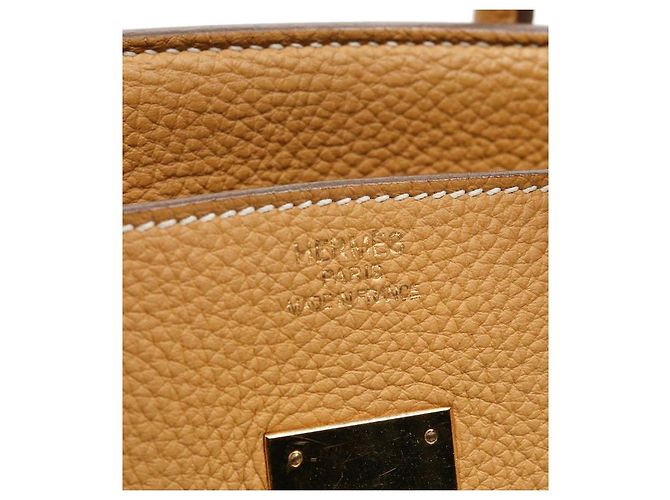 Hermès Beige Birkin Square Shoulder Bag Brown - view 6