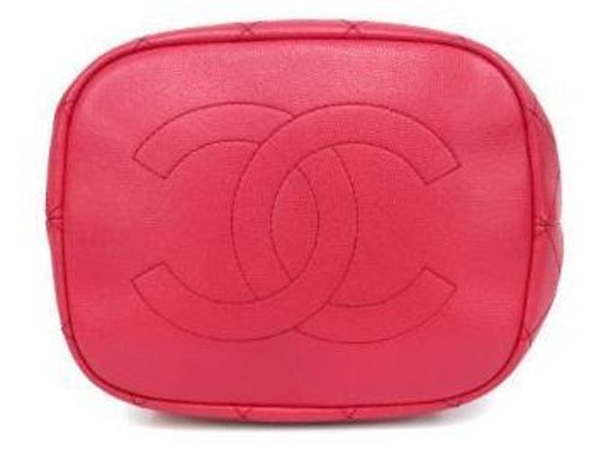 Chanel Borsa a secchiello con coulisse rosa - vista 5