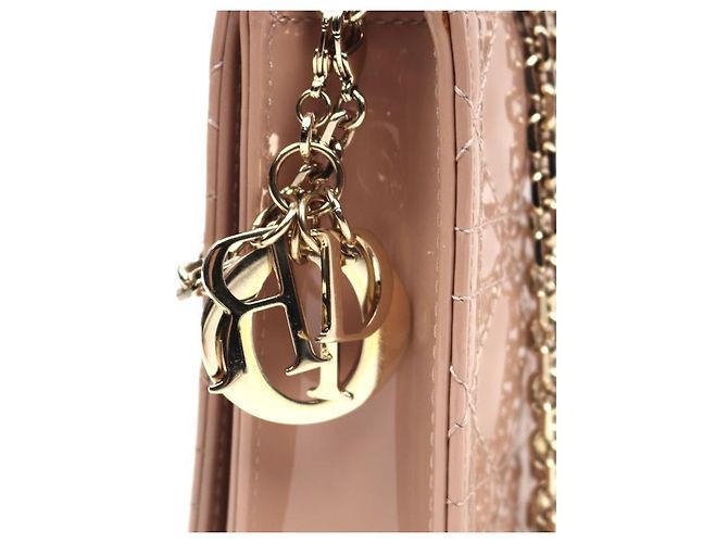 Dior Borsa a tracolla Lady WOC in vernice rosa - vista 8