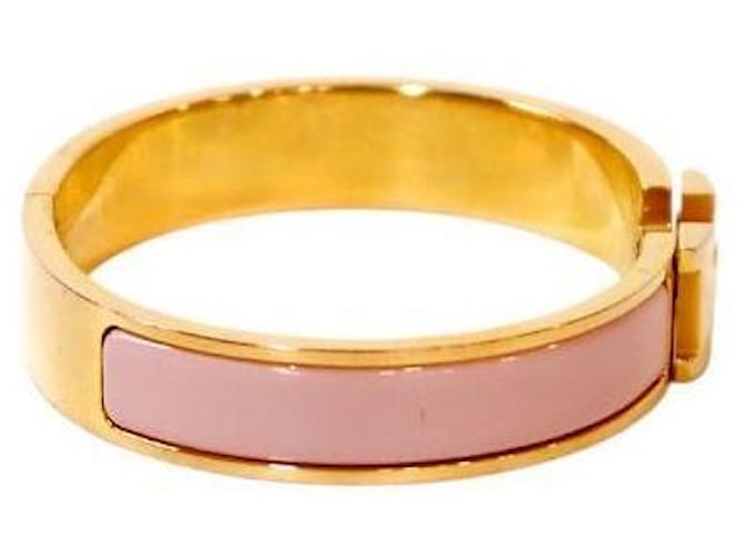 Hermès Bracciale Click Rosa - vista 4