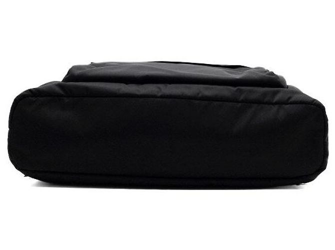 Tote Prada Sac cabas et sac à dos pour homme en nylon noir avec logo triangle de saison - vue 6