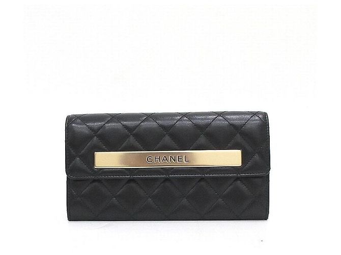 Chanel Portafoglio Lungo da Donna Trendy CC in Agnello Nero - vista 2