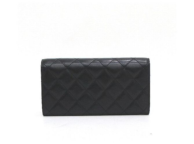Chanel Portafoglio Lungo da Donna Trendy CC in Agnello Nero - vista 5