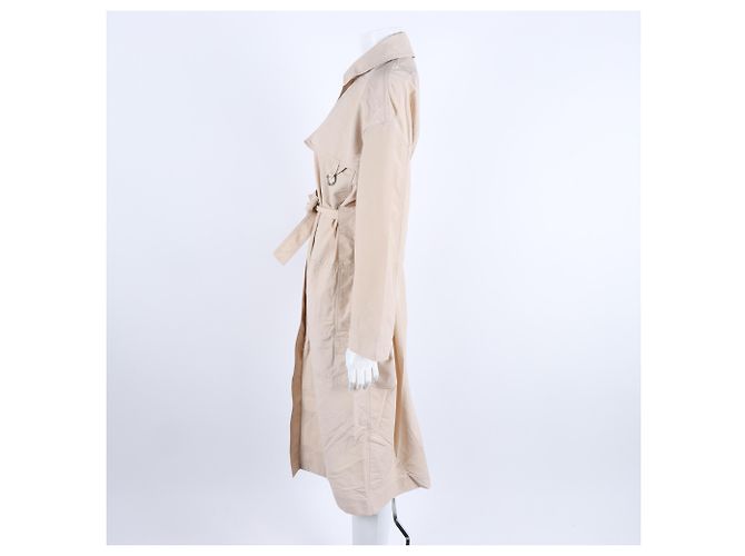 Hermès Langer Windbreaker-Jacken mit Reißverschluss Braun - Ansicht 2