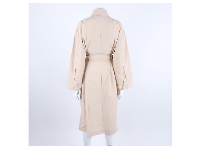 Hermès Langer Windbreaker-Jacken mit Reißverschluss Braun - Ansicht 3