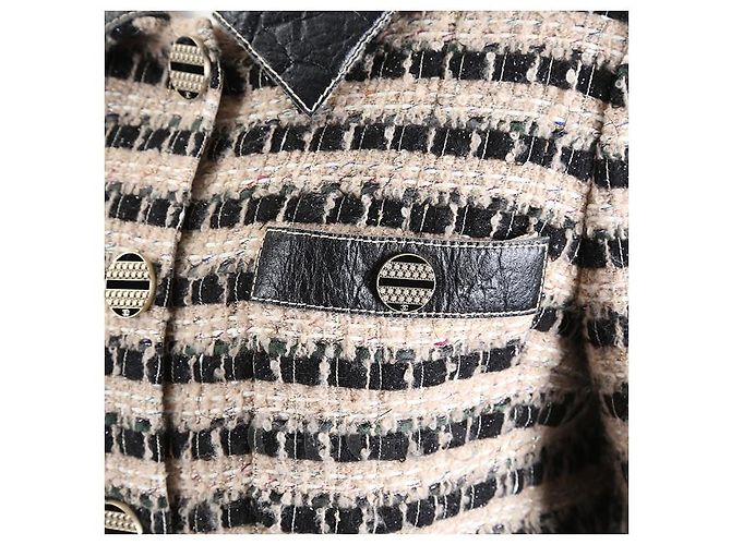 Chanel Tweed-Jacke Mehrfarben - Ansicht 4