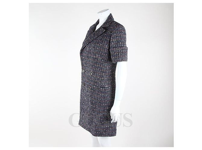 Chanel Vestido de tweed Multicolor - vista 4