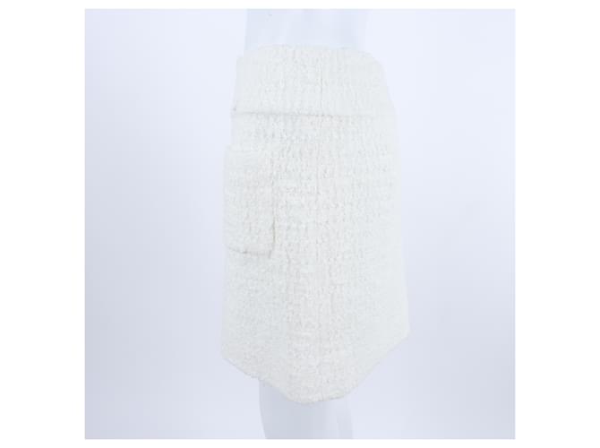 Chanel Falda de tweed Blanco - vista 2