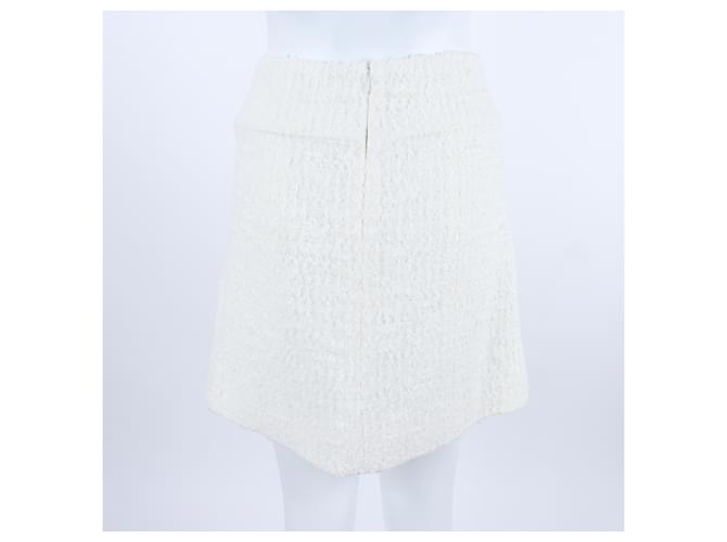Chanel Falda de tweed Blanco - vista 3