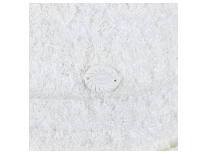 Chanel Falda de tweed Blanco - vista 4