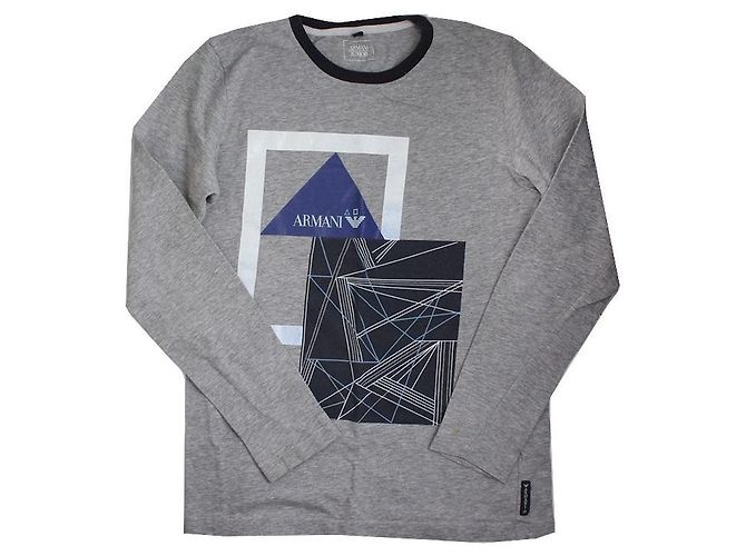 Kenzo Set t-shirt a maniche lunghe Armani Kids Years Marrone - vista 2