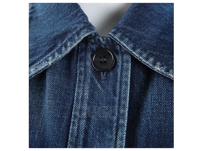 Saint Laurent Vestido vaquero con cinturón - vista 4
