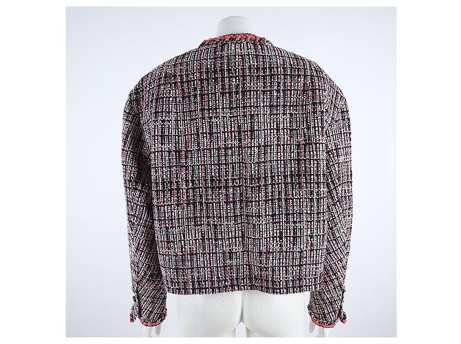 Chanel Tweed-Jacke Schwarz - Ansicht 3
