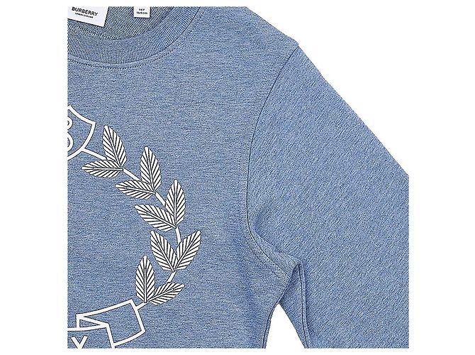 Burberry Baumwoll-Sweatshirt Oak Leaf Crest (Erwachsenengröße möglich) EXPL Blau - Ansicht 4