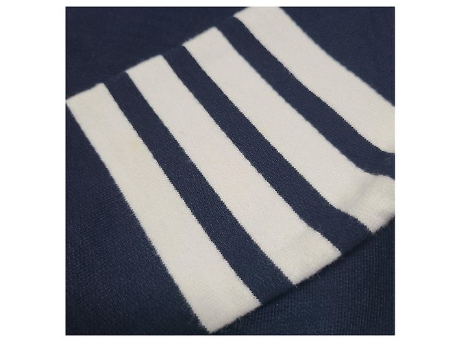 Thom Browne Kids Bar Sweatshirt Navy Blau - vista 3