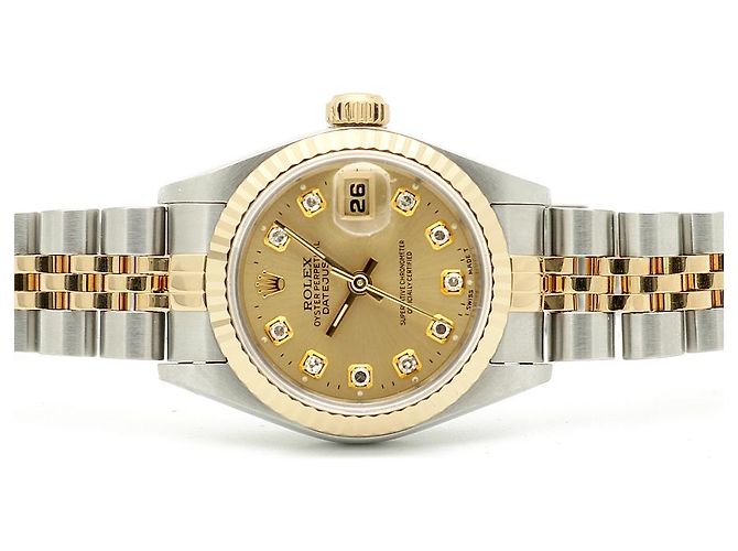 Rolex Reloj Combo Datejust After Diamond para Mujer Dorado - vista 17
