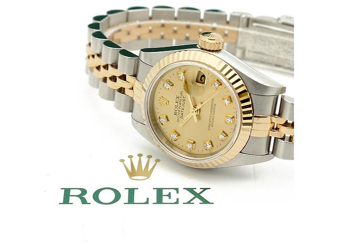 Rolex Reloj Combo Datejust After Diamond para Mujer Dorado - vista 21