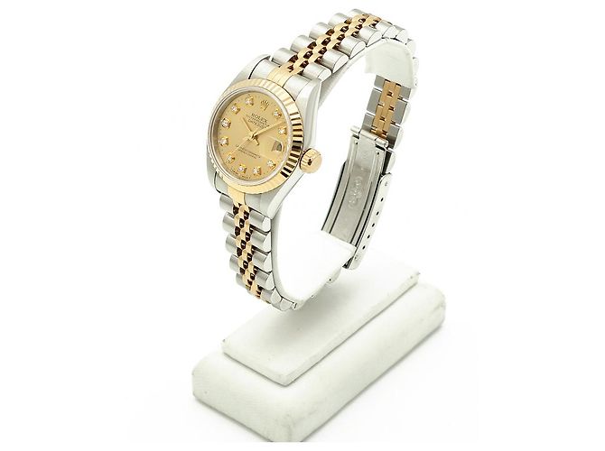 Rolex Reloj Combo Datejust After Diamond para Mujer Dorado - vista 4