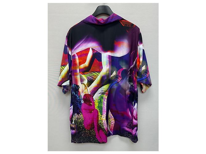 Prada Camicia a maniche corte in viscosa di rayon stampata Multicolore - vista 5