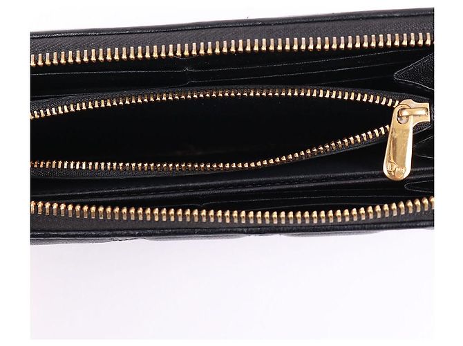 Dior Portafoglio lungo con zip Cannage nero Christian - vista 9