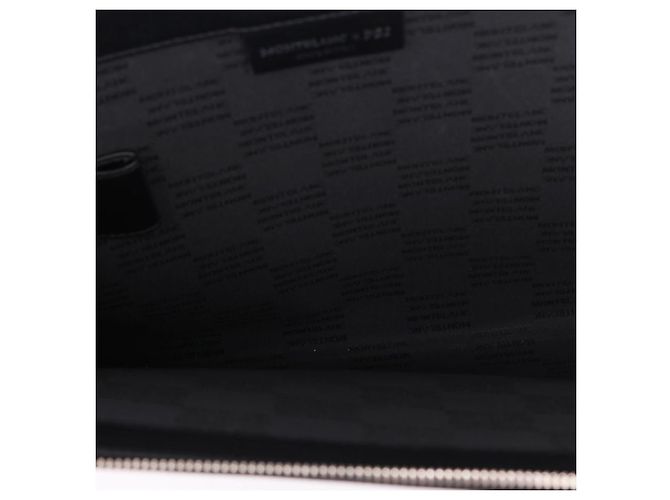 Montblanc Grande clutch portafoglio con zip nera Nero - vista 10