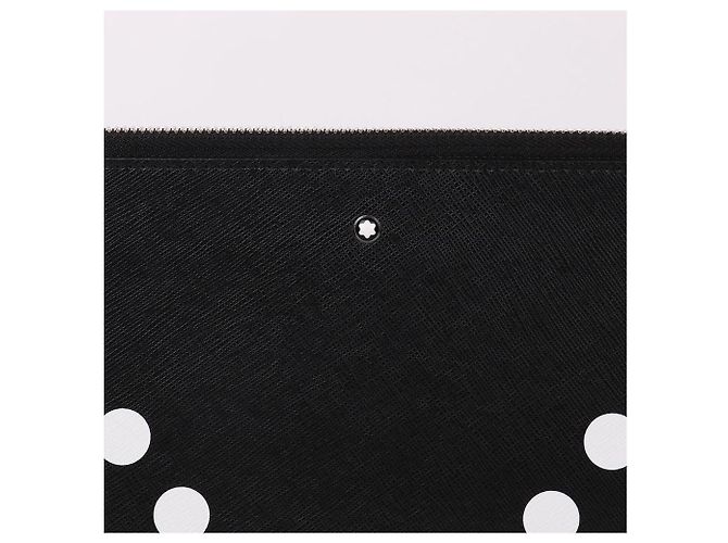 Montblanc Grande clutch portafoglio con zip nera Nero - vista 2