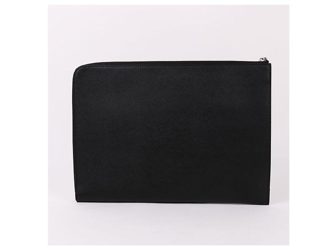 Montblanc Grande clutch portafoglio con zip nera Nero - vista 5