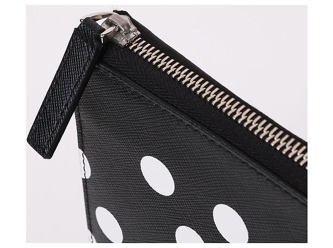 Montblanc Grande clutch portafoglio con zip nera Nero - vista 6