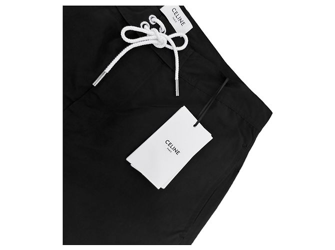Céline Pantaloncini da bagno corti con logo - vista 10