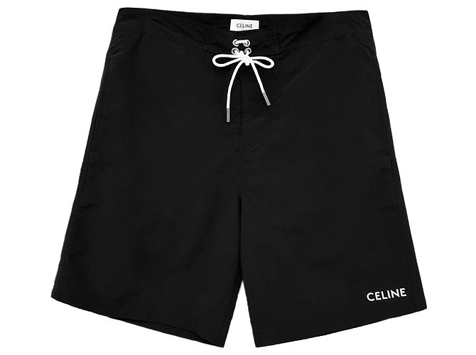 Céline Pantaloncini da bagno corti con logo - vista 6